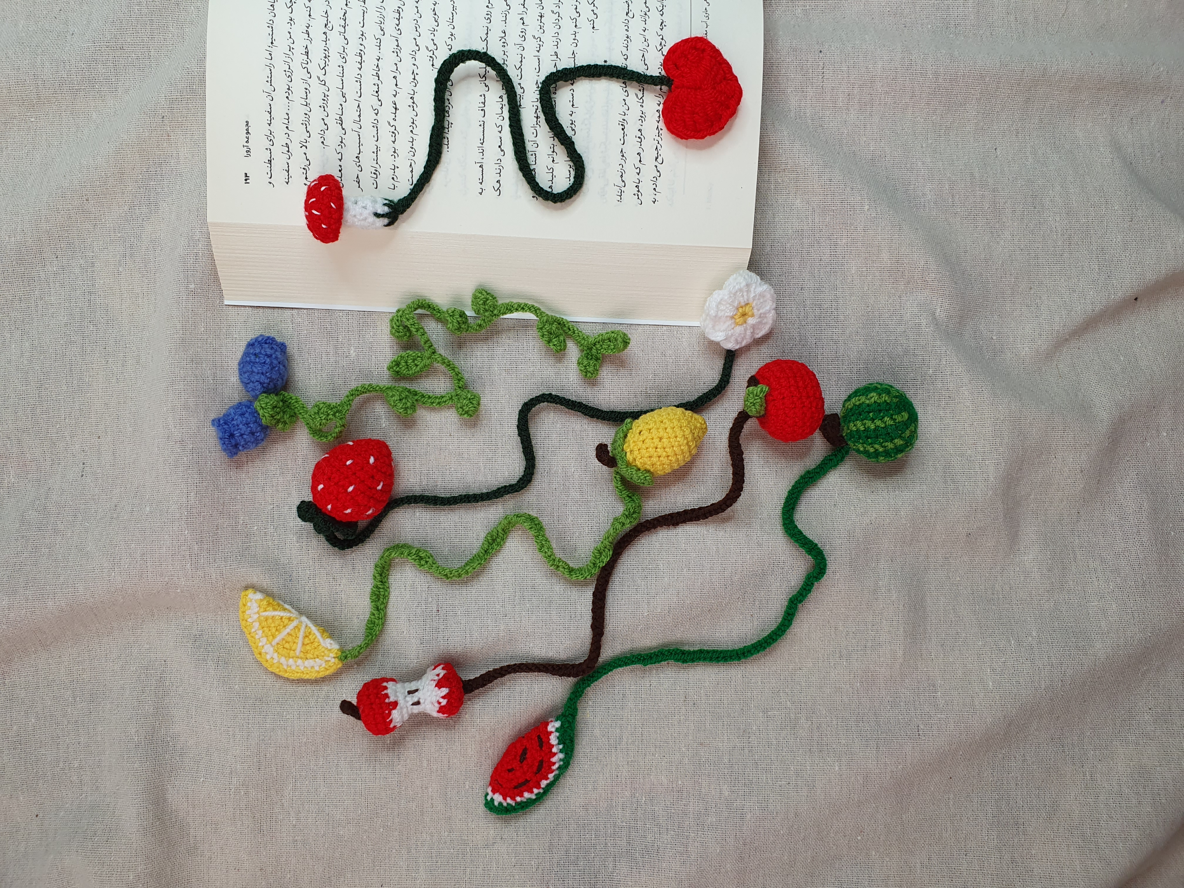 بوک مارک بافتنی فانتزی 